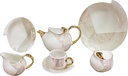 طقم شاي و جاتوه 24 قطعه بورسلين
