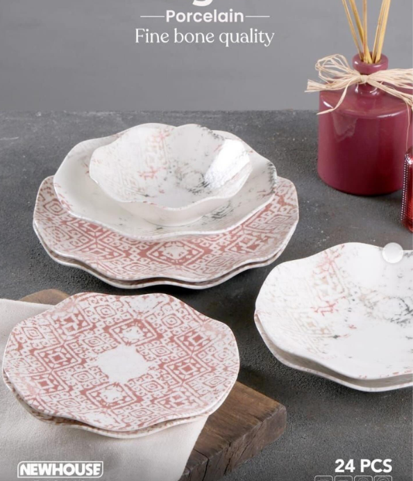 طقم عشاء 24 قطعه بورسيلين Gigilli