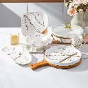 طقم عشاء 35 قطعه ماربل