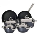 طقم حلل سافلون 10قطع جرانيت يد استيل